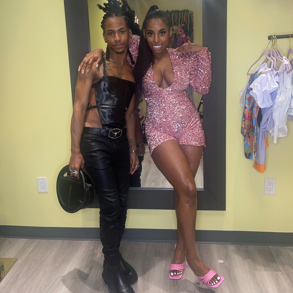 SEQUIN BODY CON OUTFIT